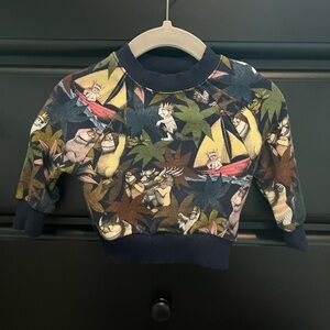 Little Sleepies Where The Wild Things Are Crewneck 0-3M, barely worn